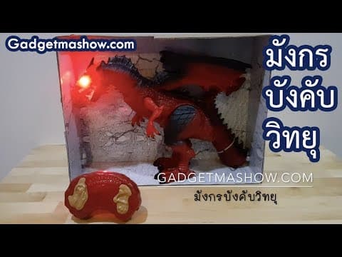 มังกรบังคับวิทยุ รีวิวหุ่นยนต์มังกรเดินได้ คำรามได้ สมจริงสุดๆ