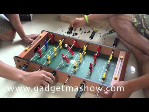 เกมส์ฟุตบอลแบบมีขาตั้ง รีวิวโต๊ะบอลไม้อัด Tabletop Soccer สนุกทั้งบ้าน