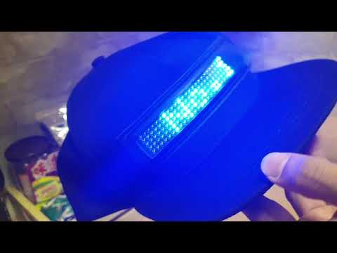รีวิวหมวก LED หมวกไฟข้อความวิ่ง ตั้งข้อความเองได้ ของขวัญสายปาร์ตี้