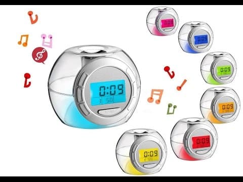 นาฬิกาปลุก 7 สี เสียงธรรมชาติ รีวิวนาฬิกาปลุก LED เปลี่ยนสีสุดชิล